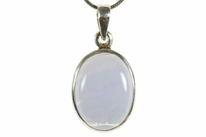 Blue Lace Agate Pendant (Necklace) - Sterling Silver #369865